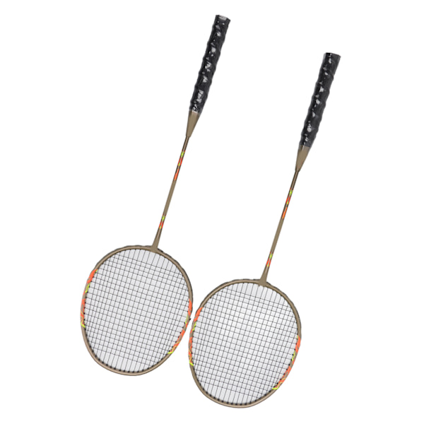 2 st badmintonsats set lätt järnlegering en bit badmintonracketar med förvaringsväska för nybörjare