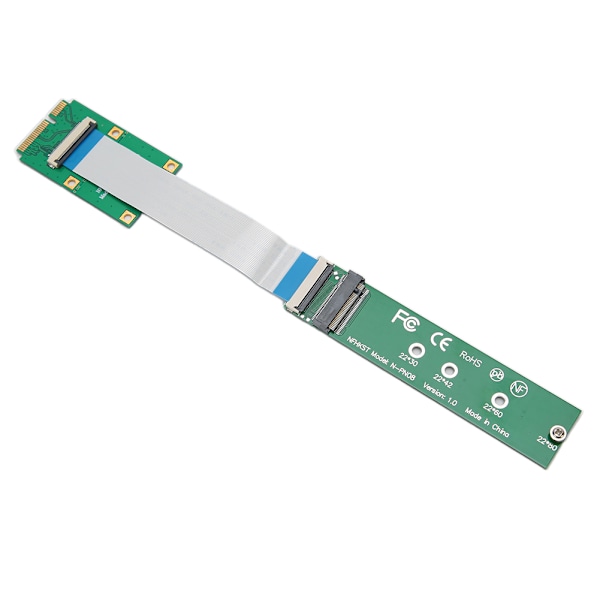 Adapterkort MINI PCIE till NVMe M.2 NGFF SSD-omvandlare för 2230/2242/2260/2280 M.2