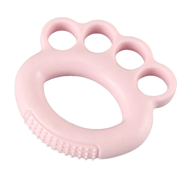 Silikon grep trener ring fleksibel finger strekker trenings styrke for barn studenter hånd trening rosa