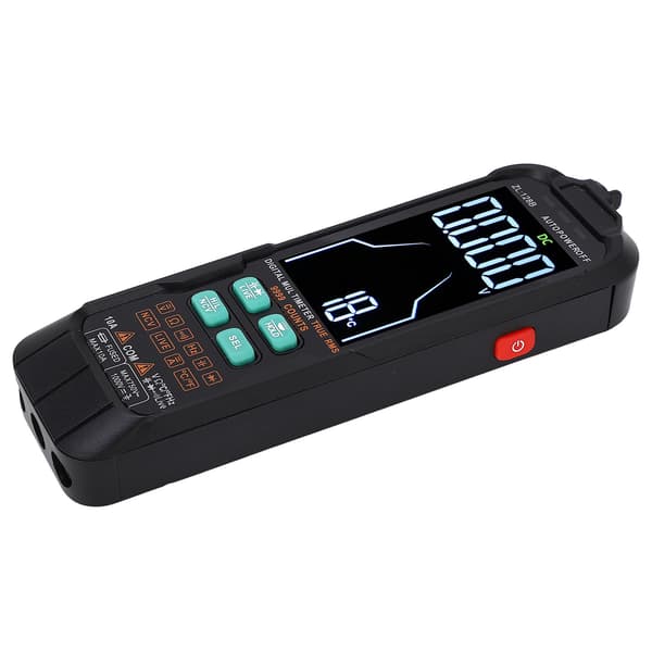 Digitalt Multimeter Bærbart Stort Baggrundsbelyst Display 1000mAh Strømspændingsmåler 0‑1000V