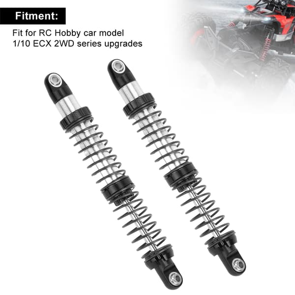Støddæmpere foran RC Reservedele til RC 1/10 Tohjulstrukket Bilmodel Sort ECX1095BL