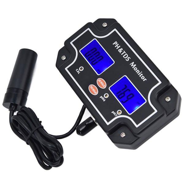PH TDS-monitor LCD digital multifunktionell vattenkvalitetsanalys testare EU-kontakt 230V PH‑2683