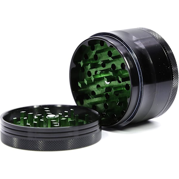 63mm Metallisk Urte Grinder med Magnetisk Lo - Grønn