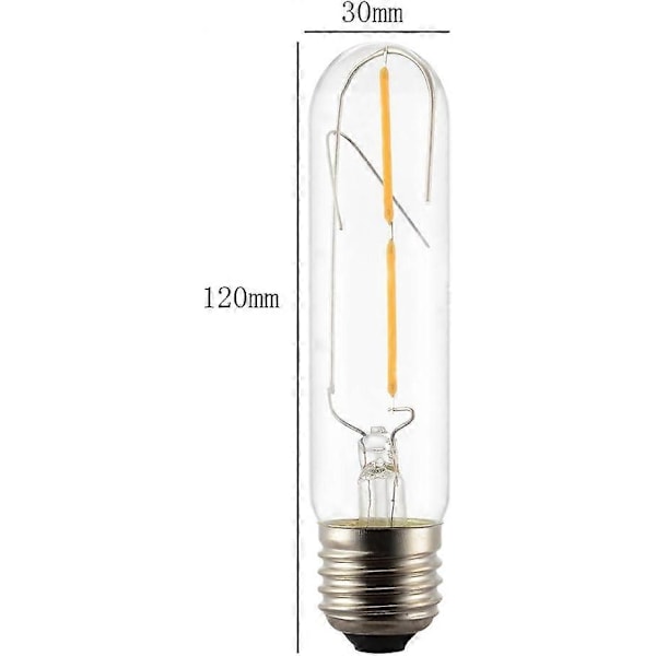2X E27 LED Filamentlampa 2W Retro Edison Filamentlampa Varmvit Energisparande Edison Glödlampa De
