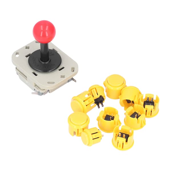 Arcade Stick Mekanisk Knaplyd 50 Millioner Tryk Komfortabelt Greb Arcade Knapper