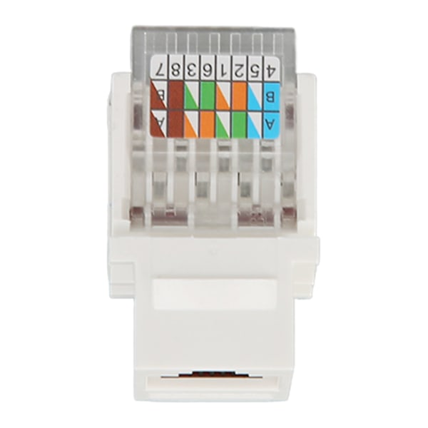 50 stk Keystone Jack RJ45 Cat5e 90 graders slank uskjermet punch-fri Ethernet-modul nettverkskontakt