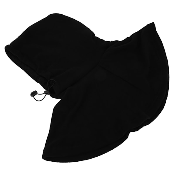 Cykelhuva Balaclava Sjal Mössa Utomhus Ridning Tjock Håll Varm Kalltålig Fleece(svart )
