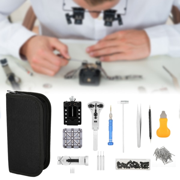 Watch Reparationsverktygssats Professionell case Öppnare Link Remover Spring Bar Pin Set