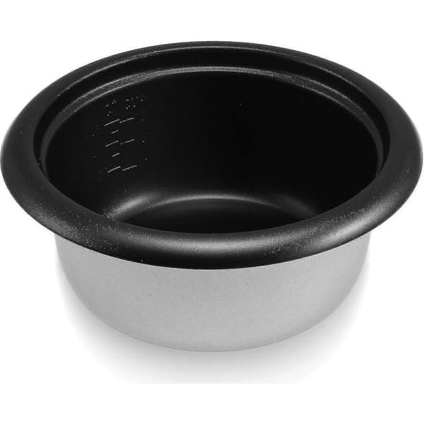 Riskokare med universell non-stick innergryta - Supply-hao - 21 x 9 cm - Silver och svart