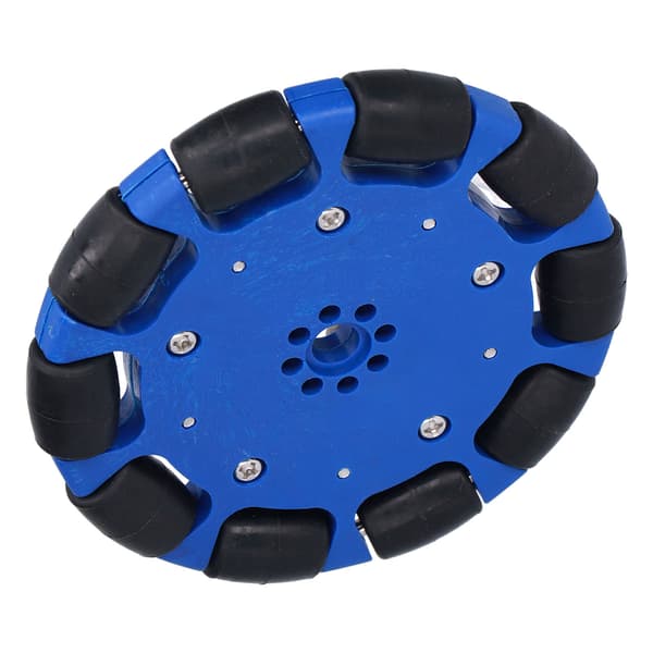 100mm Rundstrålande Hjul Neopren Drivrullar Omni Smarta Robot Biltillbehör 8mm Hål