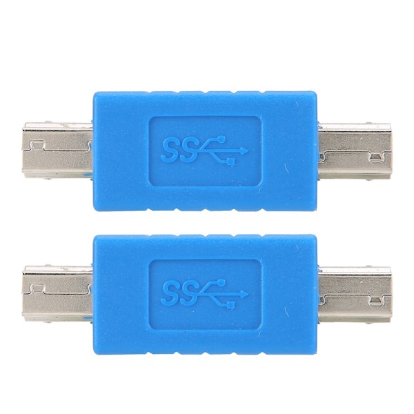 USB3.0 Typ B Hane till 3.0 Typ B Hane Blå Superspeed Data Transmission Adapter Converter