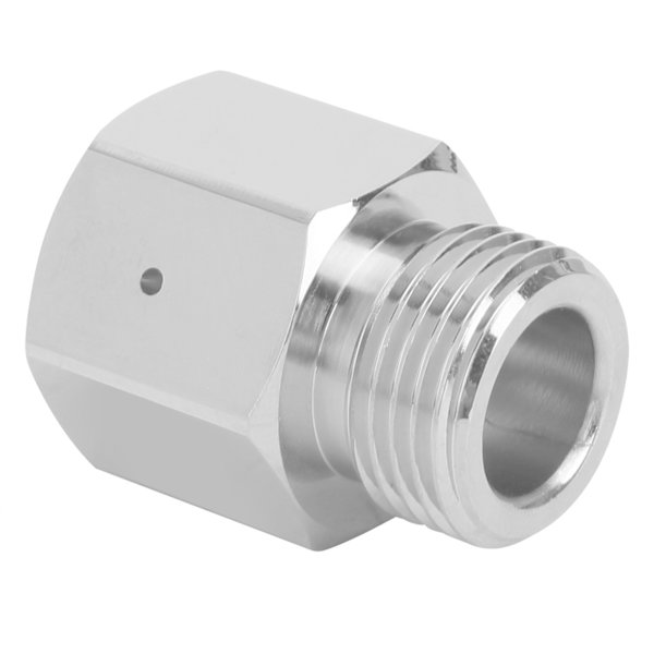CO2 Tank Cylinder Adapter Converter Sølv Hun Tråd TR21-4 til Han Tråd W21.8-14