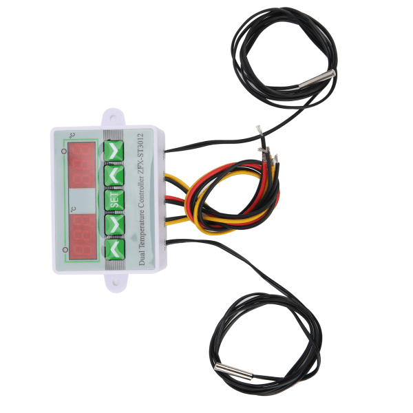 Temperaturregulator Digital Display Mikrocomputer Intelligent kontrolkontakt ST3012 12V