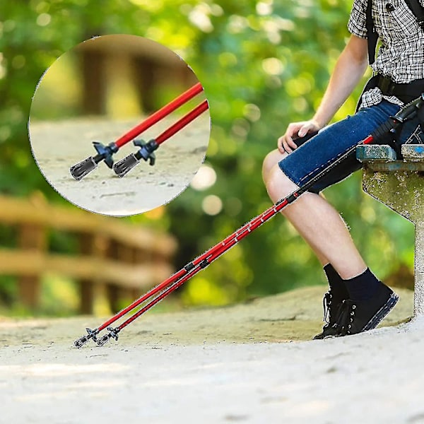 Gummibøsningssæt til vandrestave og Nordic Walking - Pakke med 20