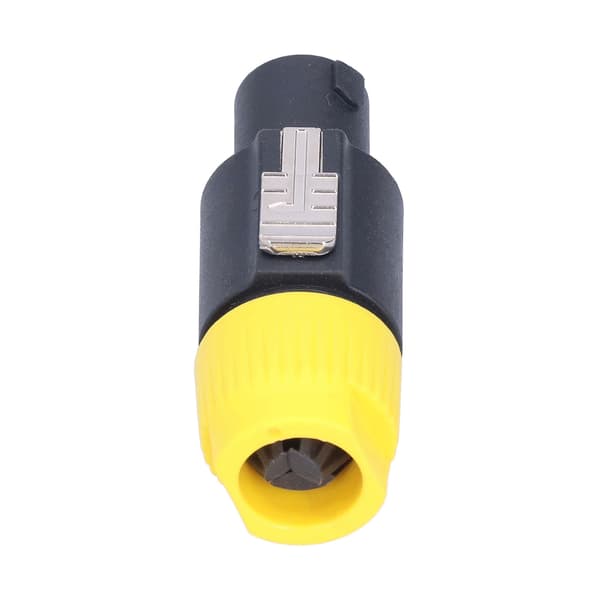 4 stk. 4-polet høyttalerplugg Twist Lock Audio Power Amplifier Cable Connector CNL4FC (Gul)