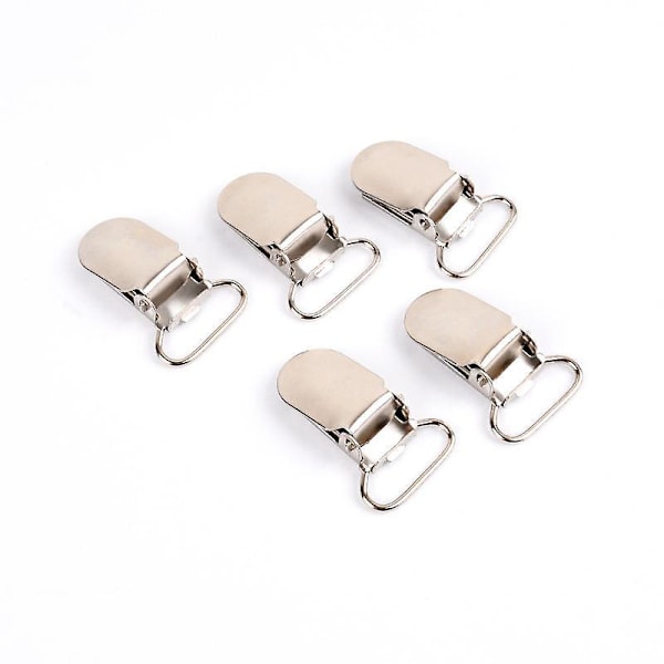 10 Metal Dummy Clips Sutteclips Hængende Klemmer til Baby Sutteklips Suttebånd DIY Håndværk