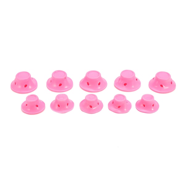 10 stk/sett Ny mote myk silikon Hårstyling Curler Rollers Frisør Curling Tools
