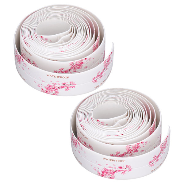 2 stk vanntett tape selvklebende PVC tetningslist for kjøkken bad 3,2 meter