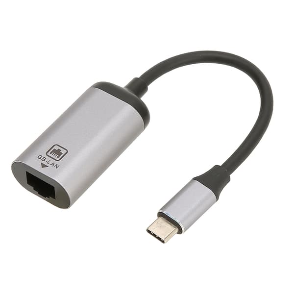 USB C til RJ45-adapter 1000 Mbps højhastigheds Plug and Play metalskal LAN til USB C-adapter til bærbar computer tablet telefon