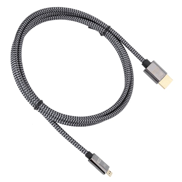 Micro HDMI til HDMI HD videokabel flettet net computerforbindelsestilbehør 1,5 meter