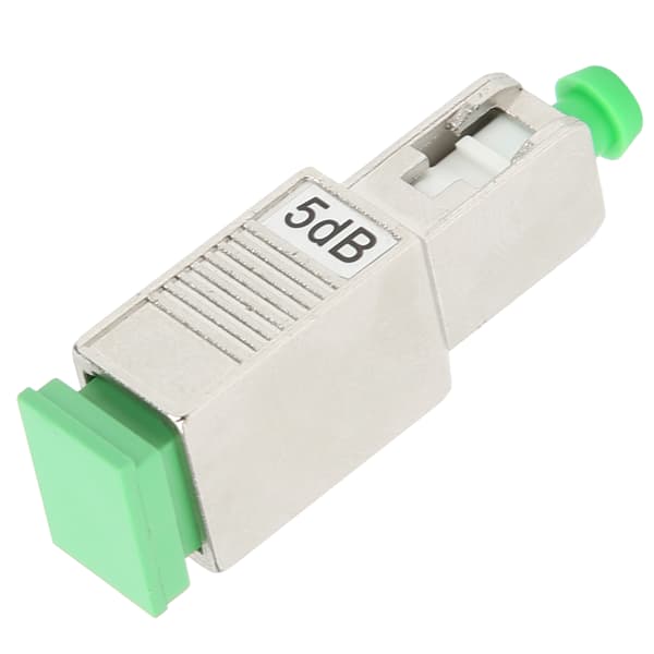 Optisk fiberadapterstik Flange Han- og Hunkønshoveddæmper SC/APC 5DB