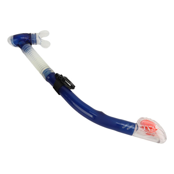 Tør snorkelrør PVC silikone let vejrtrækning letvægts svømning snorkelrør til dykning entusiast blå