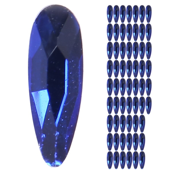 60 st Nail Rhinestones Drop Glitter Crystal DIY Nageltillbehör Glänsande manikyrverktyg616