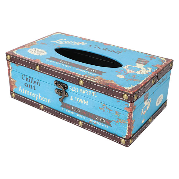 Tissue Box Vanntett Utsøkt Elegant Serviettholder Box Photography Rekvisitter for Massasje Shop Restaurant