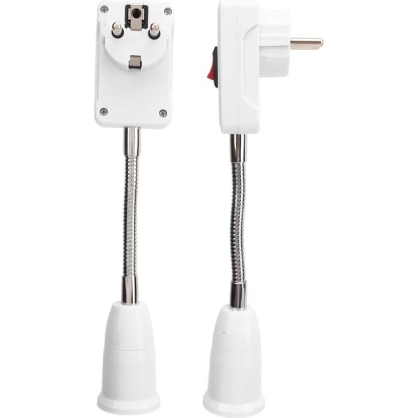 Allround forlængeradapter E27 stikkonverter med afbryder AC110-230v