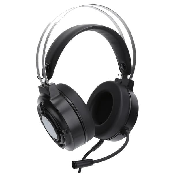 Gaming Headset ESport Kablet RGB Farverigt Lys med Mikrofon til PC Computere (Til HP H120G USB7.1 Interface)