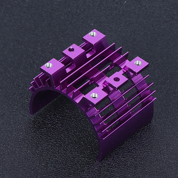 RC-moottorin jäähdytyslevy Kaukosäätimen moottorin jäähdytin sopii Wltoys 144001 1/14 RC-auton päivitysosiin Violetti
