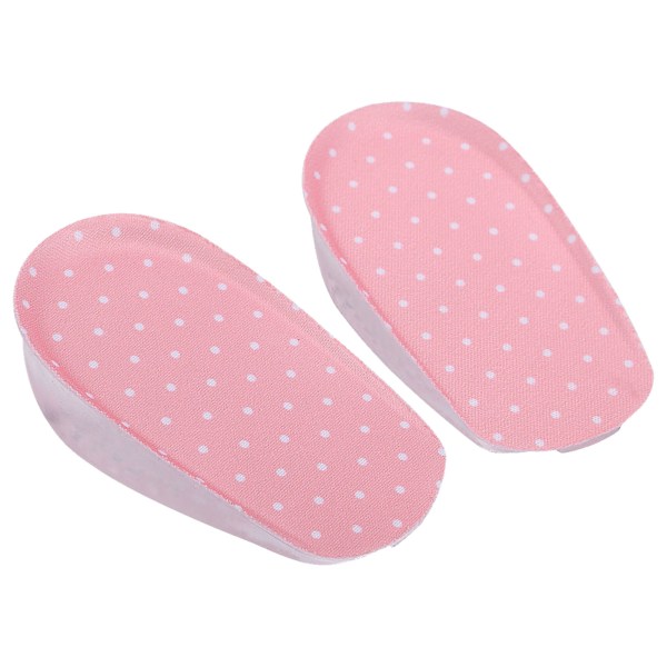 3,5 cm Silikongel-klebende innleggssåler Høyde Øk foten Orthotic Arch Support Hælputer Rosa