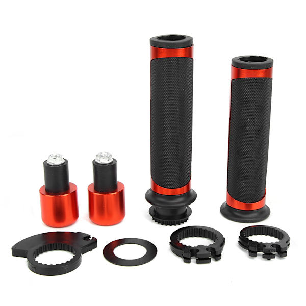 2 st 22 mm halkfria CNC-motorcykelhandtagsgreppskydd för motorcykelmodifiering (orange)