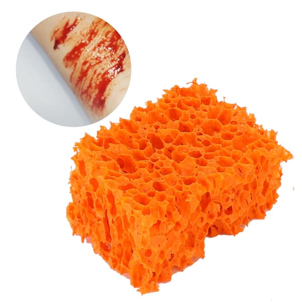 FX Blod Ar Stubbe Effekt Sår Makeup Stipple Svamp til Halloween Jul (Stort Hul)