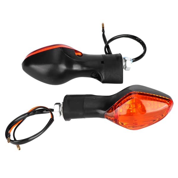 1 par blinklysindikatorlampe egnet til Honda CRF250L motorcykel modificeret sort gul