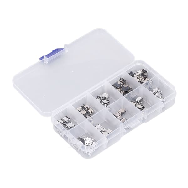 100 st Micro MINI USB honkontakt USB-jackkontakt för hushållsapparater