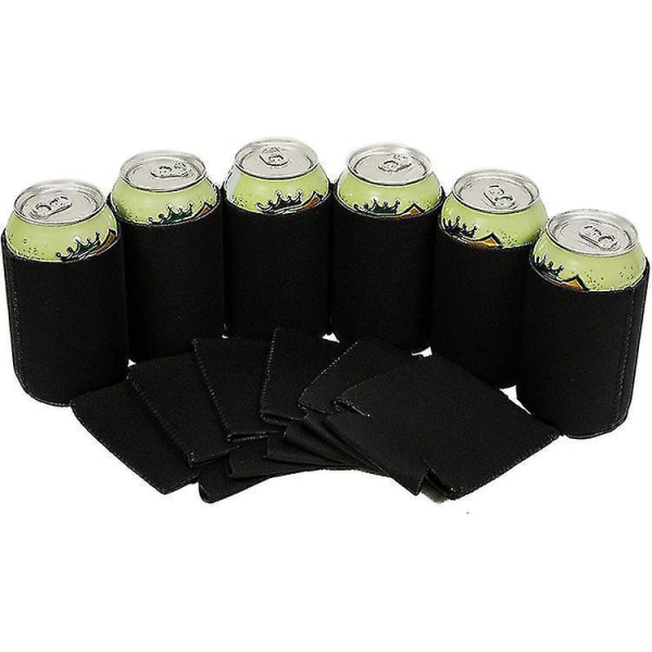 10-pack ölburkkylare i neopren, svart
