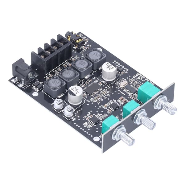 Förstärkarkort 50W+50W Ljud Stereo Modul Bas Diskant Kontroll Bluetooth AUX Ingång Set Kit