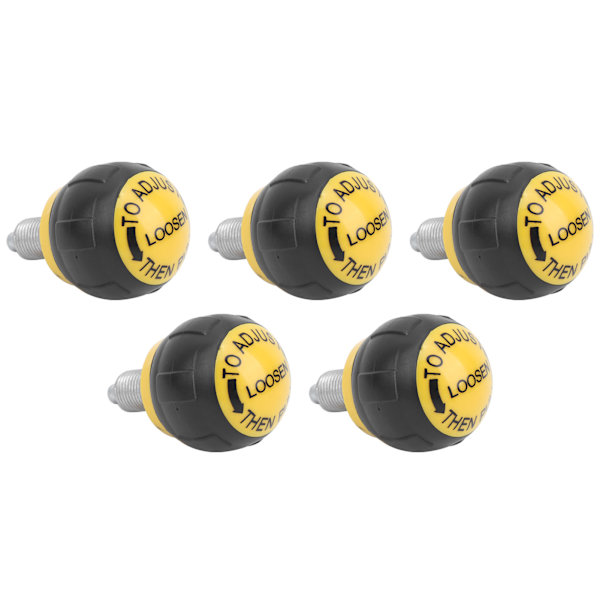 5 kpl 50x45mm Fitness Pop Pull Pin -nuppi Vapautus Synteettinen Kartonkikahva Harjoitus Varaosa M16 Musta ja Keltainen