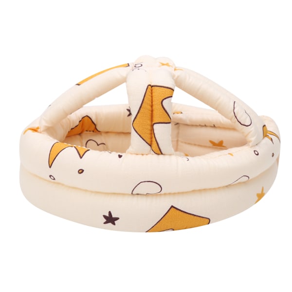 Baby Cloth Protective Cap Comfortable AntiCollision Toddler Learn to Walk Head Protection(Light Salmon Color )