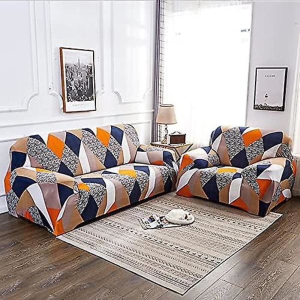 Stretch Soffaöverdrag 1-sits, Soffaöverdrag Elastiskt för Soffa med Armstöd (1-sits)