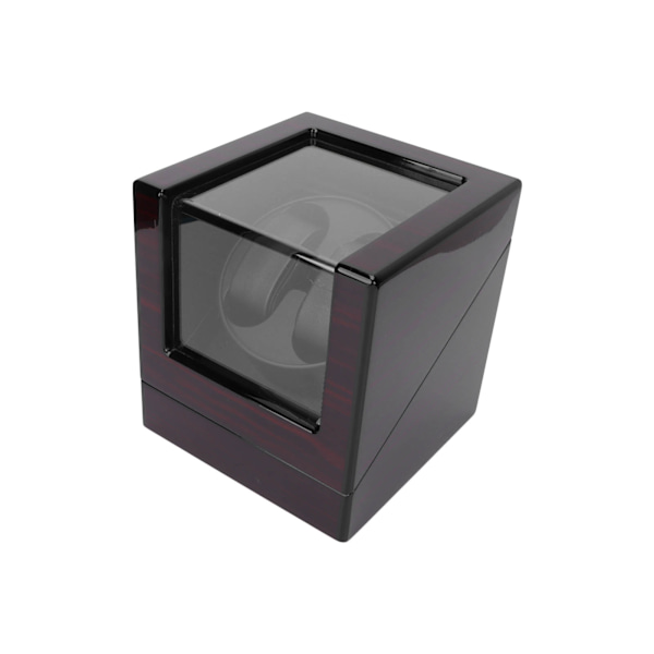 Dobbel klokkeopptrekker blank blank tre klokkeboks oppbevaringsboks for automatiske klokker 100‑240VAU-plugg