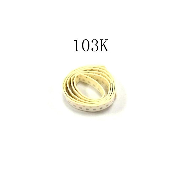 6 x SMD0805 x 7R 103K Siruskondensaattorit 10nF 0.01UF 100KPL-