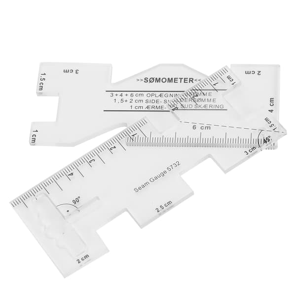 2 stk. patchwork-lineal mini husholdningssymaskine skabelon tøjmål tegnesøm