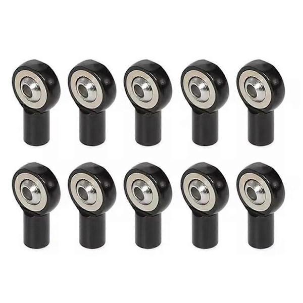 10 stk. M2.5 Link Rod Joint Ball End Holder til RC Model Bil Sort