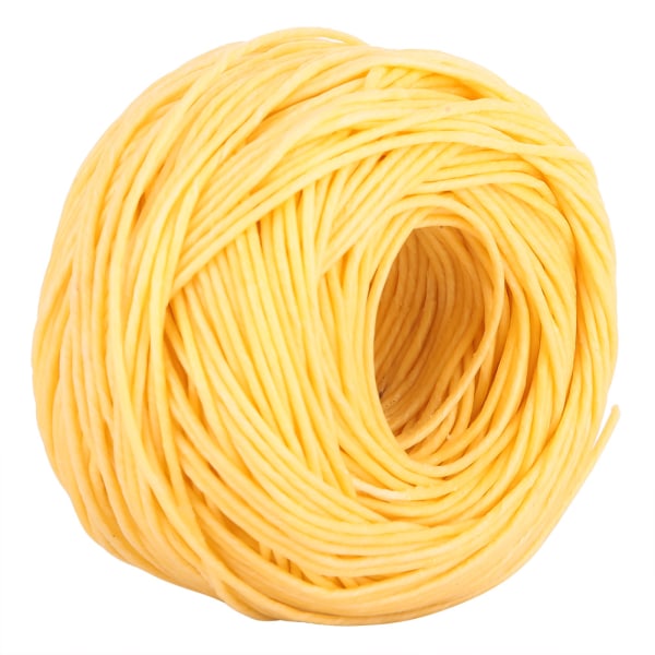 2mm Fiber Wick luonnollinen mehiläisvaha pinnoite kynttilän Wick DIY 200 jalkaa tuoksuva kynttilän Wick (kevyt)