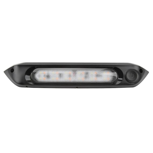 Dobbel farge LED markiselys RV veranda lys 8W vanntett bruksstripe lys for yacht campingvogn svart skall
