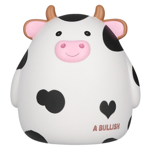 Piggy Bank White Cute Cartoon Design Lovely Shape Comfortable Touch Coin Bank for Boys Girls