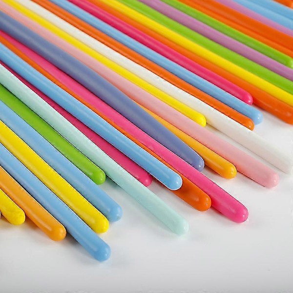 Macaron Ballonger i Assorterte Farger, Kreative Lange Ballonger Med Slitesterk Og Bøyelig Materiale, Perfekt For Kreativ Utfoldelse På Underholdningsarrangementer (chroma)