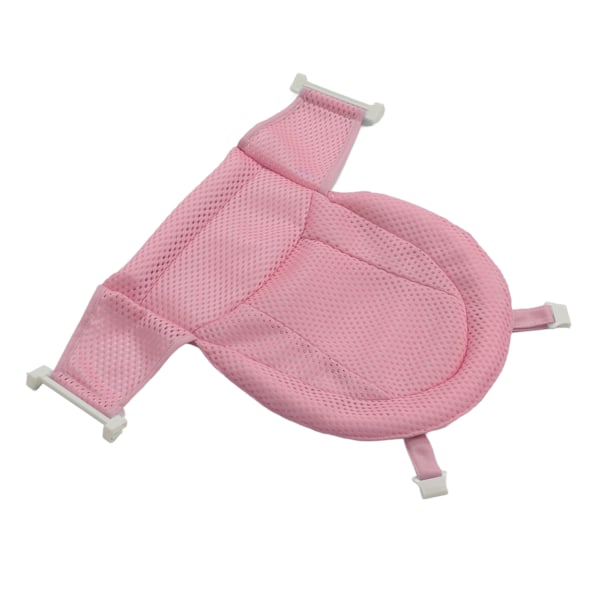 Babybadnät Andningsbart Justerbart Förhindra Halkspädbarn Badkar Meshmatta för Nyfödd Dusch Rosa